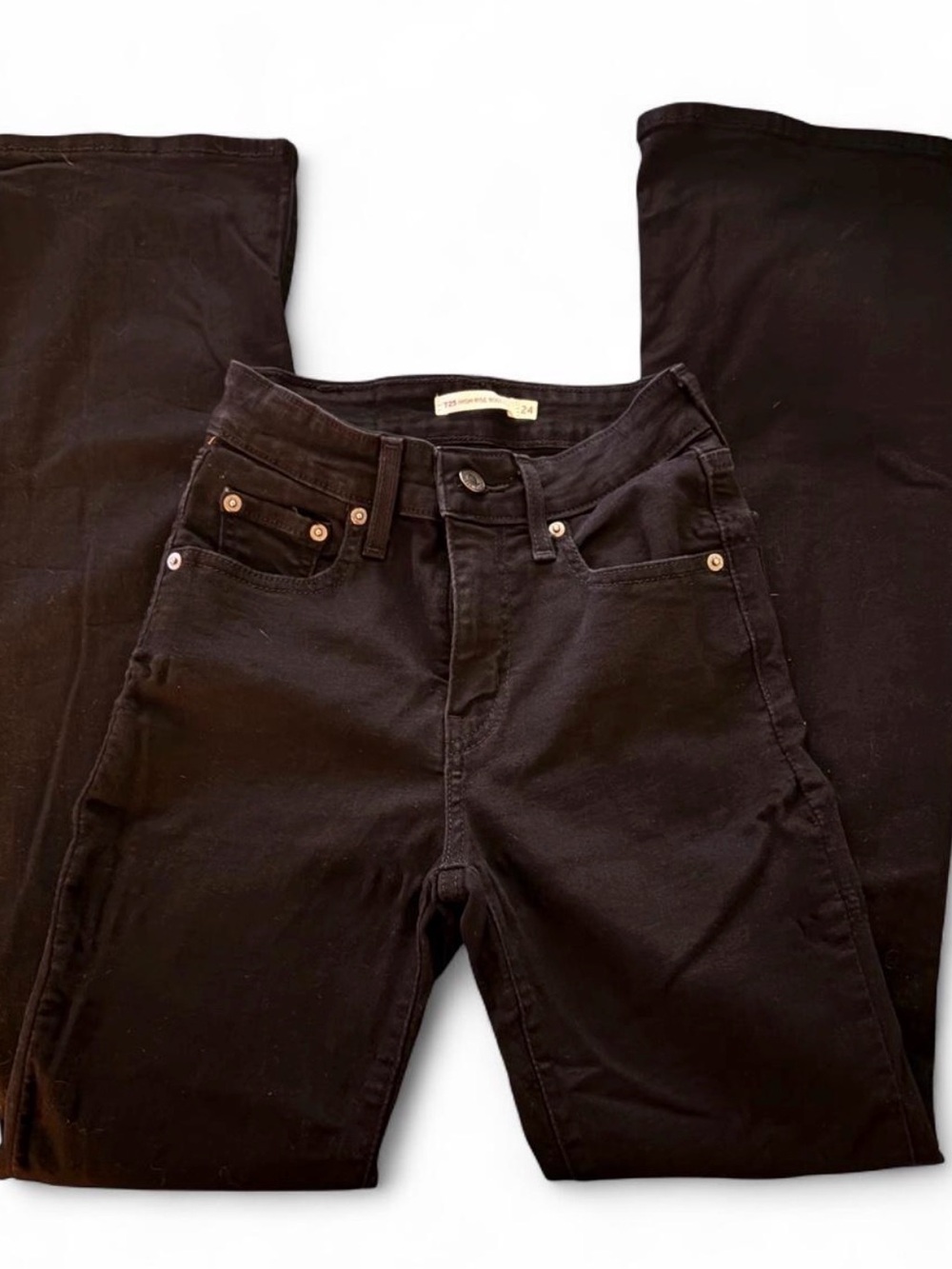 Signature by Levi Strauss Black High-Rise bootcut jeans
